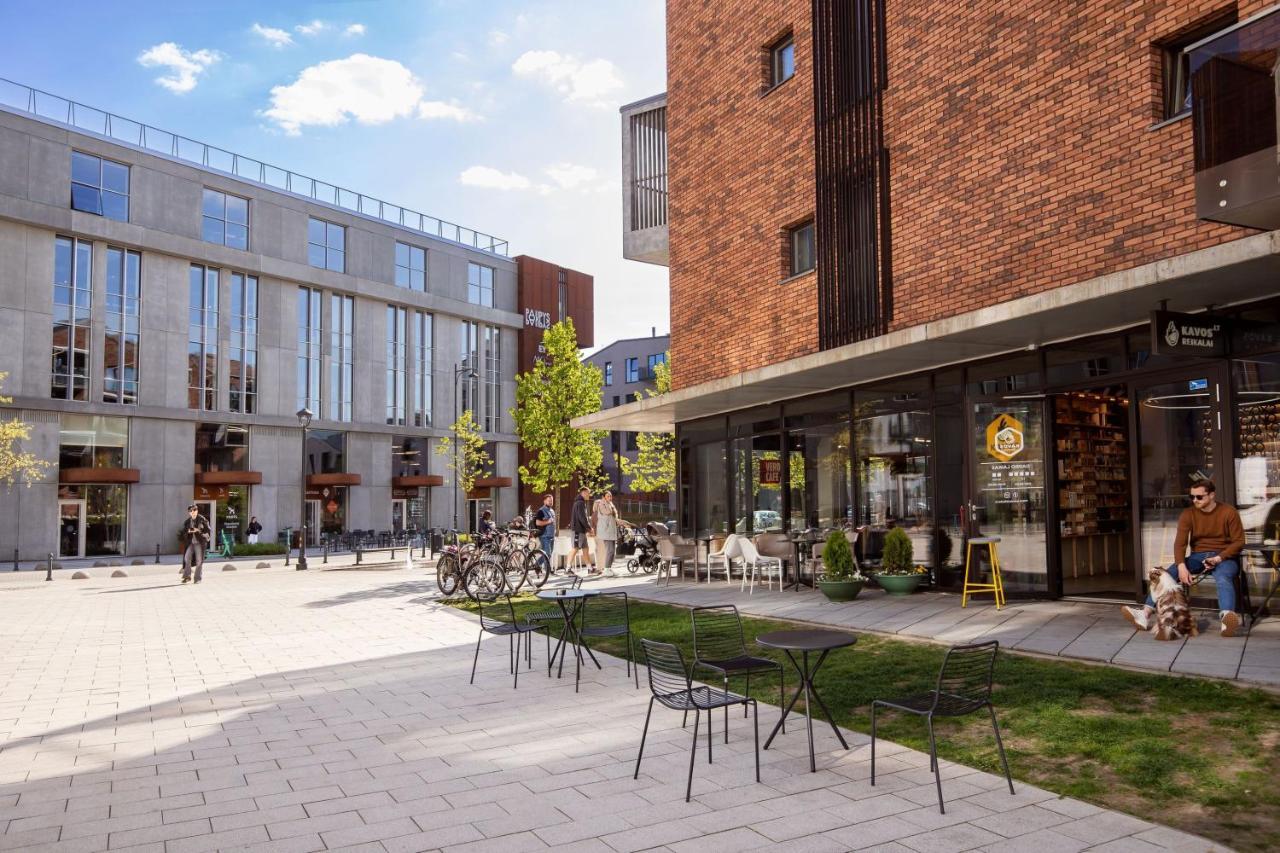 ヴィリニュスStylish Loft With Terrace Paupys, Old Townアパートメント エクステリア 写真